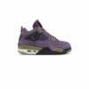Buty Air Jordan 4 Retro w odcieniu Canyon Purple z klasycznym designem i wygodnym dopasowaniem.
