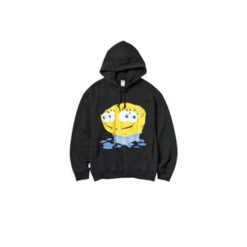 Uniqlo x CPFM SpongeBob SquarePants Hoodie Black – czarna bluza z kapturem z kolorową grafiką SpongeBoba, idealna dla fanów bajki.