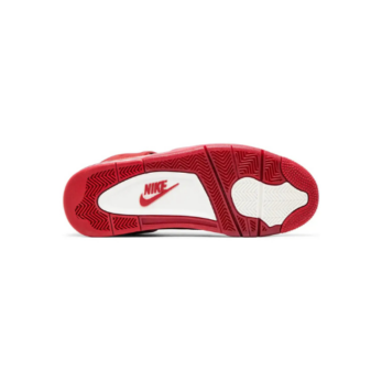 Jordan 4 Retro Brick by Brick – buty sportowe w szaro-czerwonej kolorystyce z logo Jumpman i systemem amortyzacji Air.